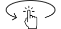 Tap and drag to rotate